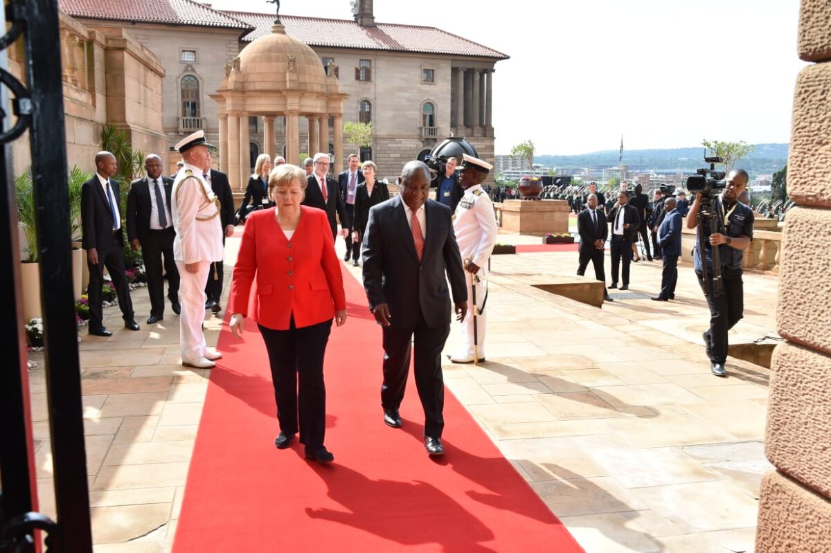 Ramaphosa and Merkel