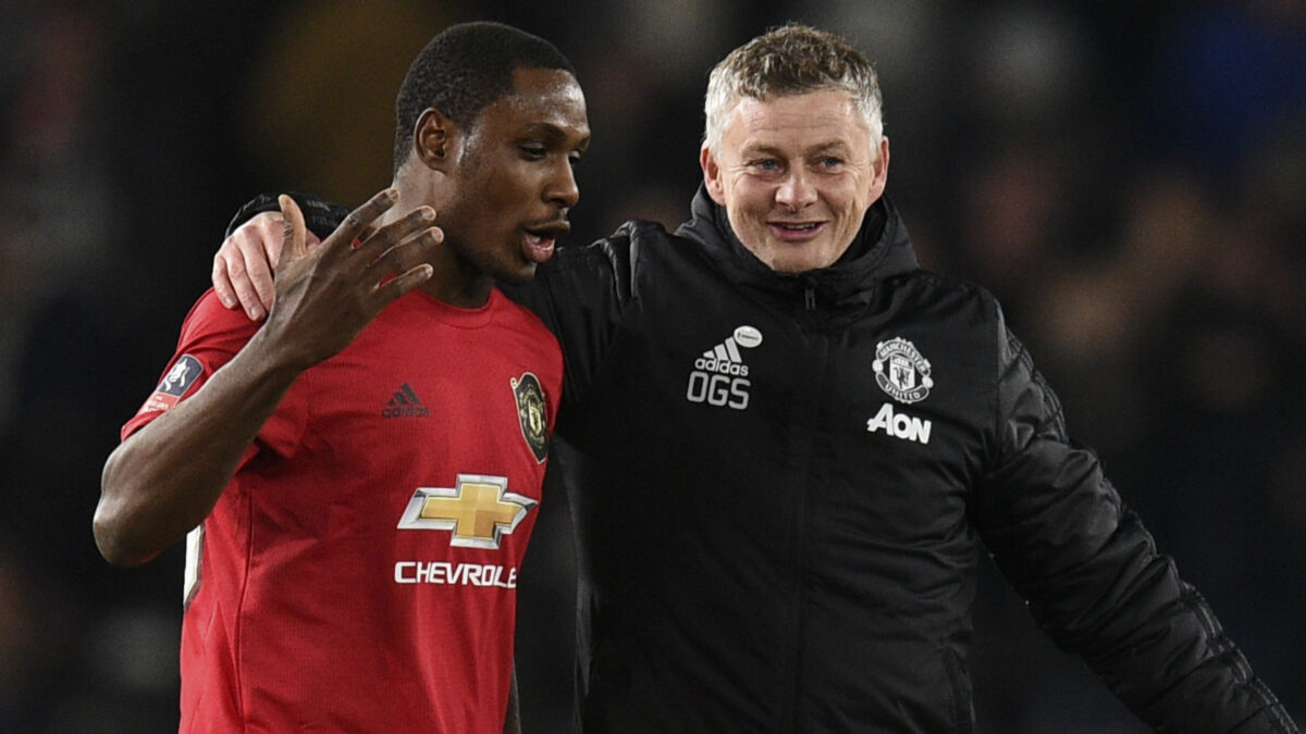 Ighalo and Solskjaer Man United